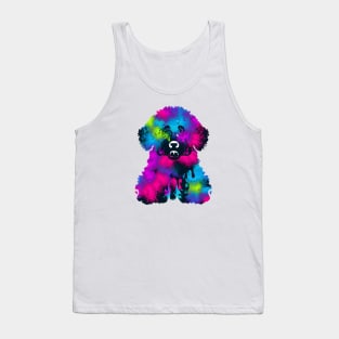 Fluffy Portuguese Water Dog Art Tank Top